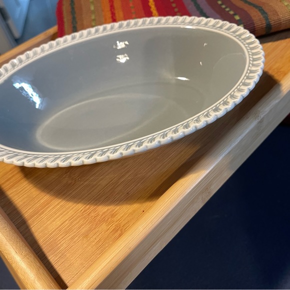 Vintage HarkerWare Pottery Serving Platter bowl, oval - Picture 7 of 7